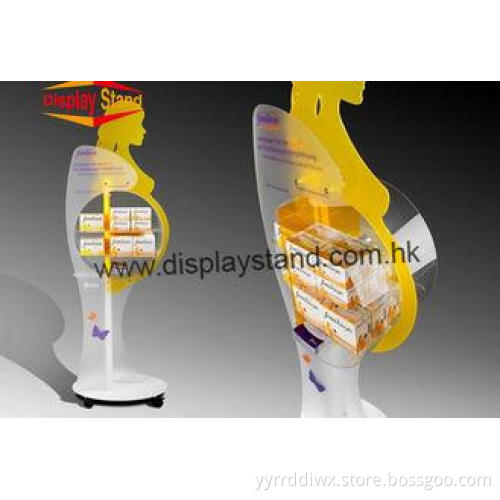 Creative Floor Cardboard Display Stands Model , Medicine Po